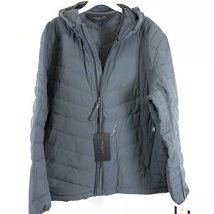 Andrew Marc, Men’s Delavan Ultra Stretch Hooded Jacket, Size 2XL, Blue, Tear